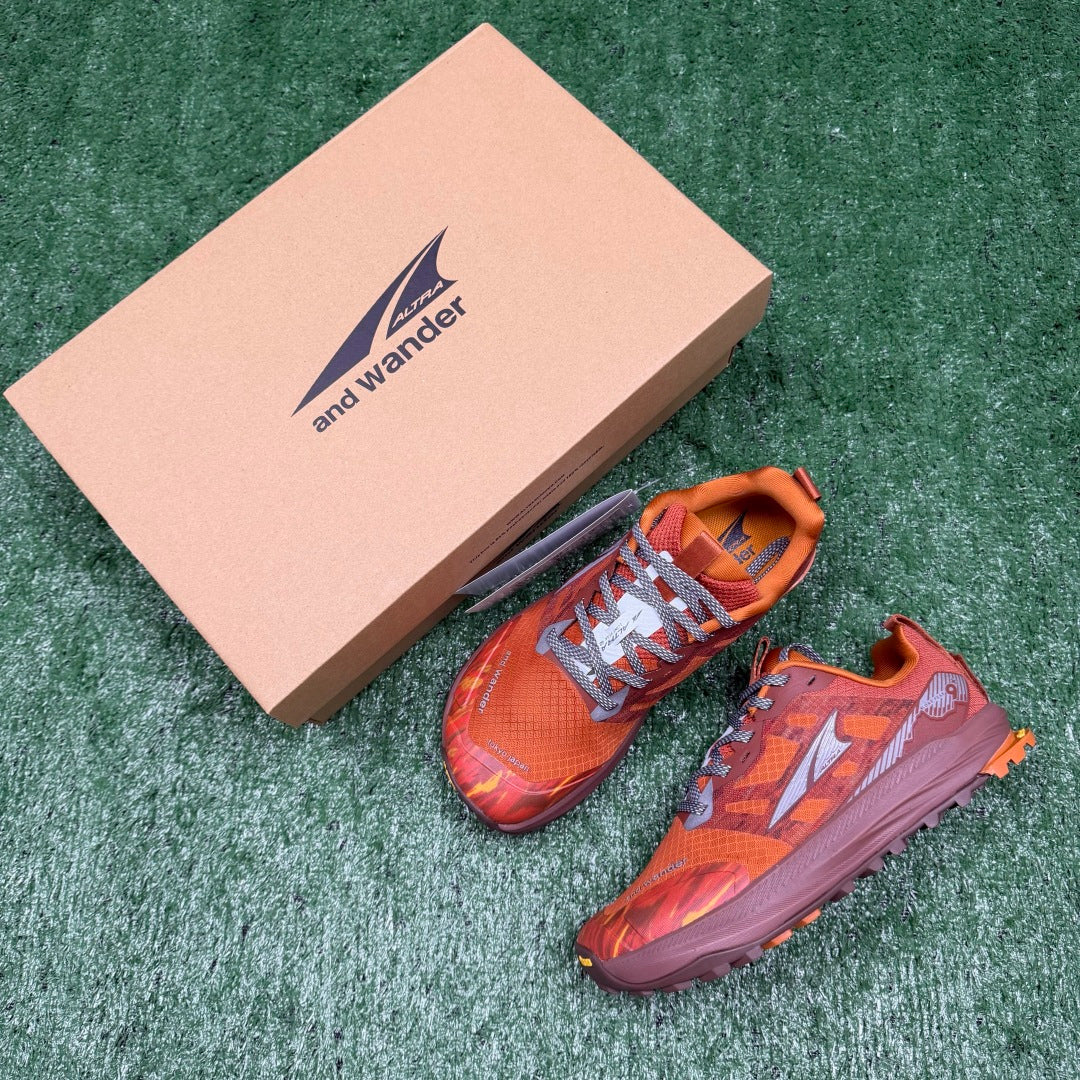 Altra Lone Peak 7 Orange Camo Zero Drop Breathable Trail Running Sneakers