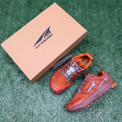 Altra Lone Peak 7 Orange Camo Zero Drop Breathable Trail Running Sneakers