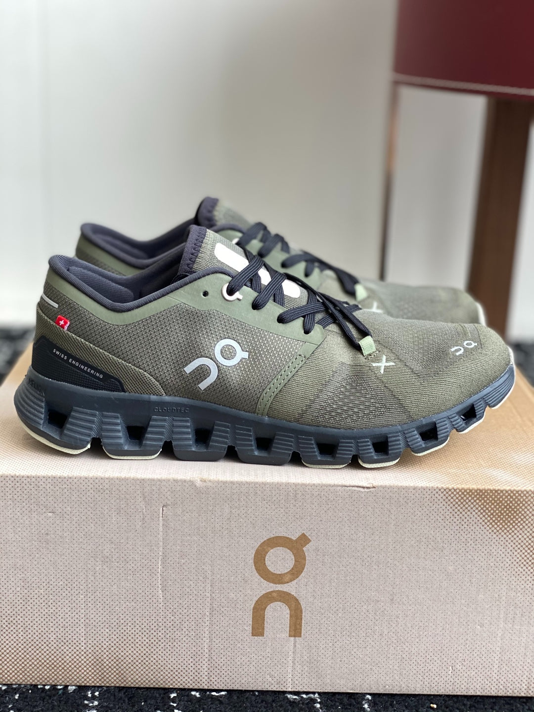 Cloud X 3 Training Sneakers Olive Green Black Breathable Mesh Sport Shoes Unisex