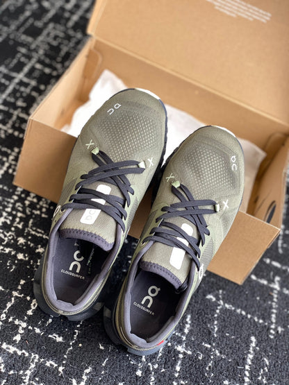 Cloud X 3 Training Sneakers Olive Green Black Breathable Mesh Sport Shoes Unisex