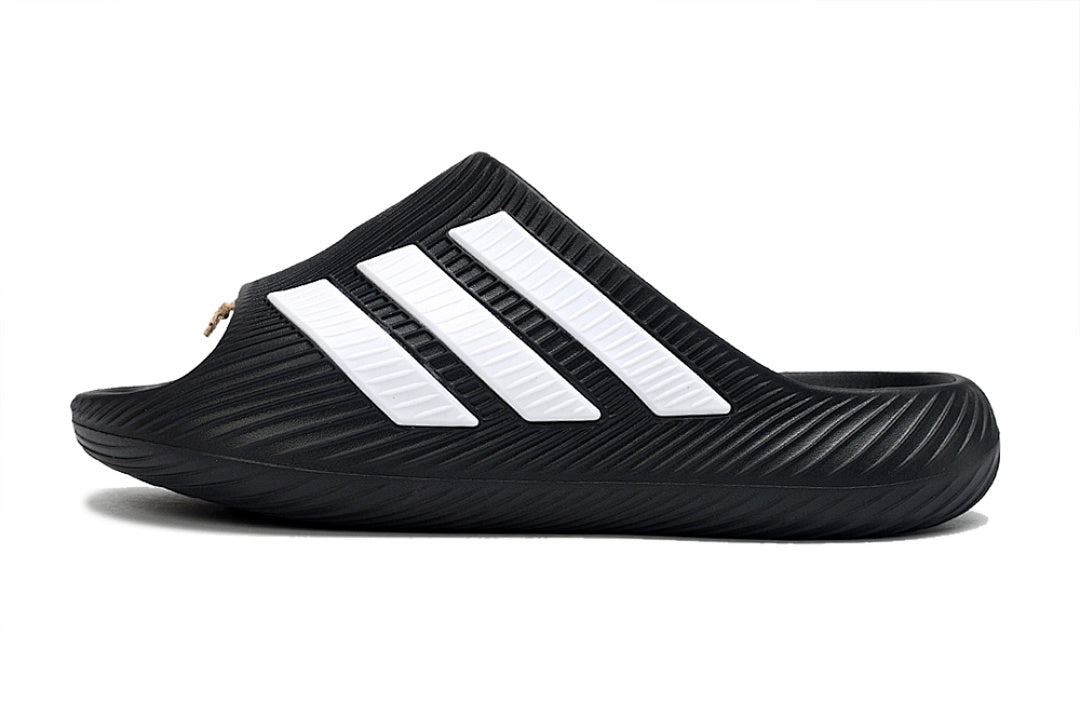 Adidas Purechill Core Black White Open-Toe Recovery Slides KI0064