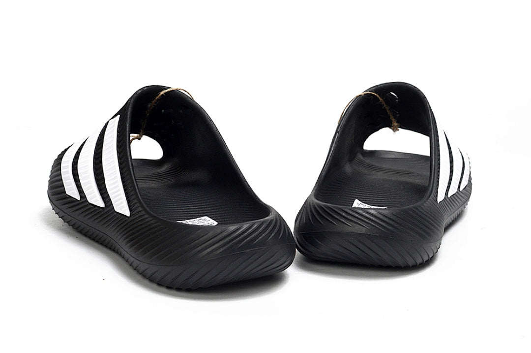 Adidas Purechill Core Black White Open-Toe Recovery Slides KI0064