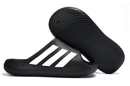Adidas Purechill Core Black White Open-Toe Recovery Slides KI0064