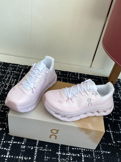 Cloudtilt Cushioned Running Sneakers Full Light Pink Breathable Mesh Sport Shoes Unisex
