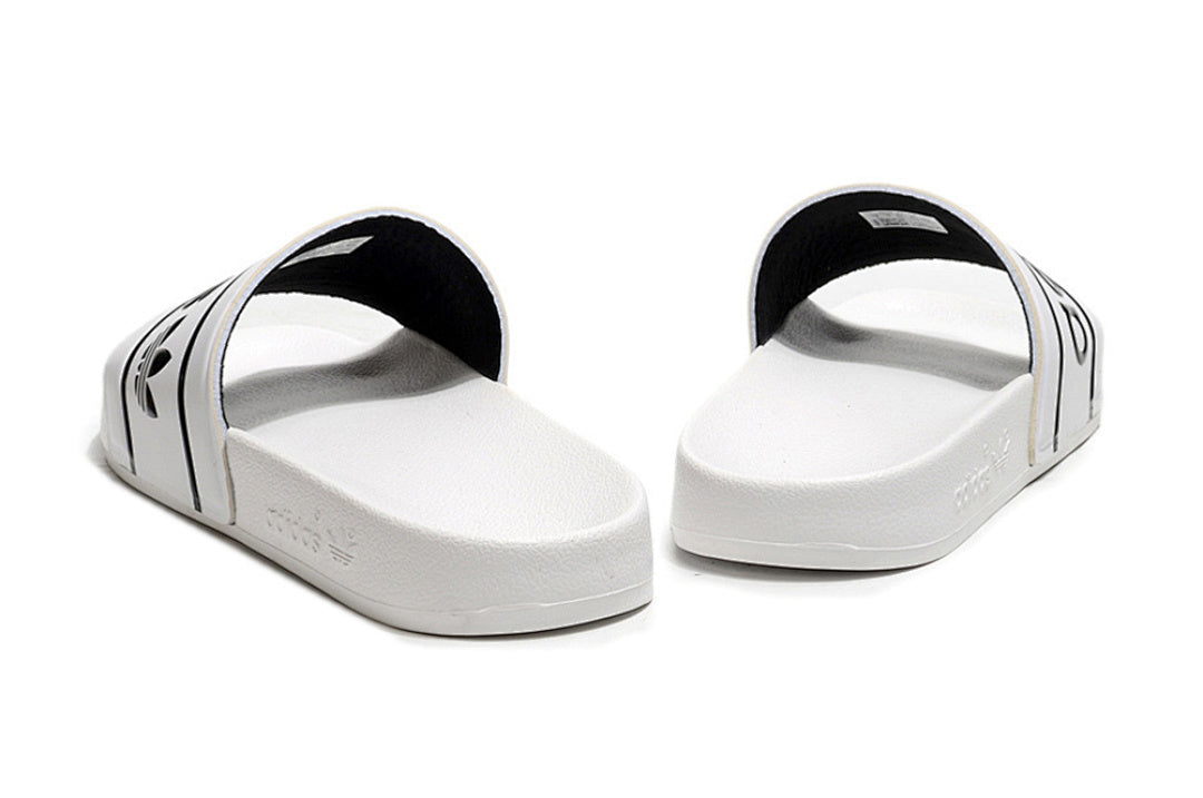 Adidas Originals Adilette White/Black Logo Slide Sandals GX6967