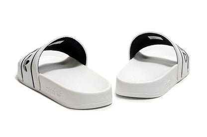 Adidas Originals Adilette White/Black Logo Slide Sandals GX6967