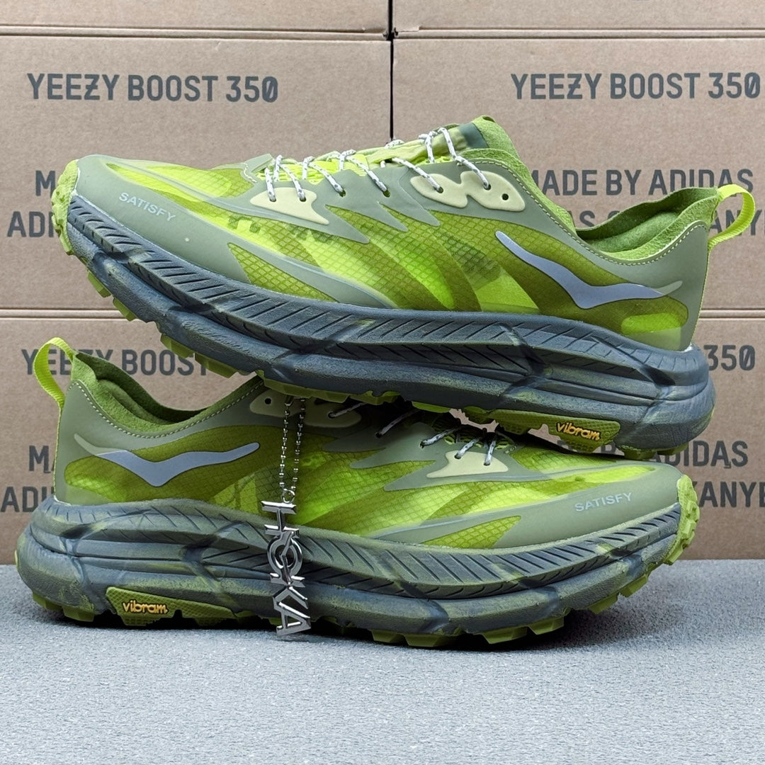 Hoka Mafate Speed 4 Fluorescent Green