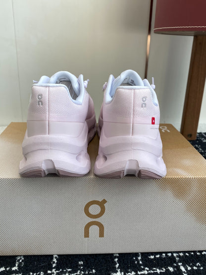 Cloudtilt Cushioned Running Sneakers Full Light Pink Breathable Mesh Sport Shoes Unisex