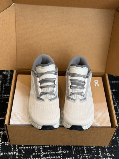 On Cloudmonster 3 Cushioned Road Running Sneakers Grey White