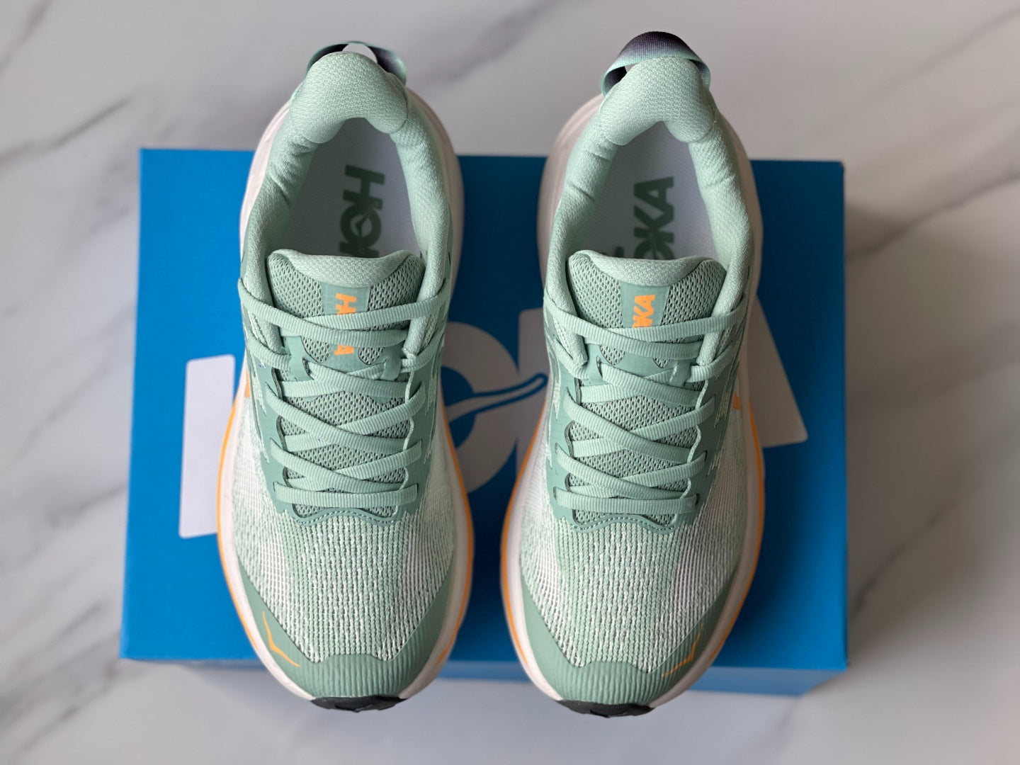 HOKA Challenger 8 Lake Blue | Orange