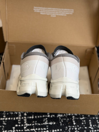 On Cloudmonster 3 Cushioned Road Running Sneakers Grey White
