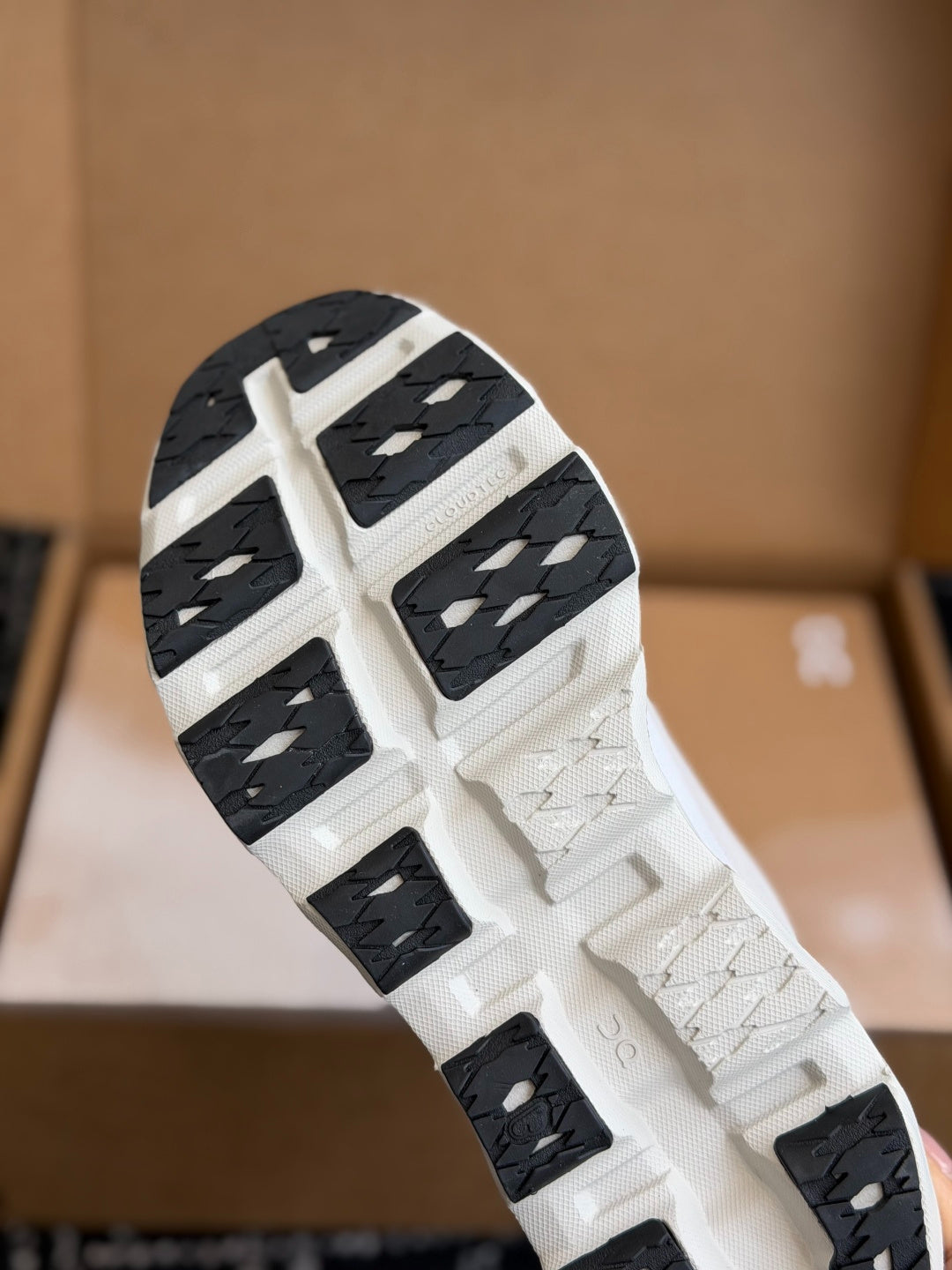 On Cloudmonster 3 Cushioned Road Running Sneakers Grey White