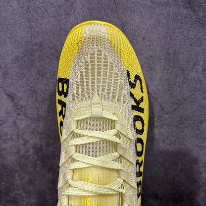 Brooks Unisex Hyperion Elite 5 Carbon-Plated Racing Shoes (Luminary/Yellow/Gray)