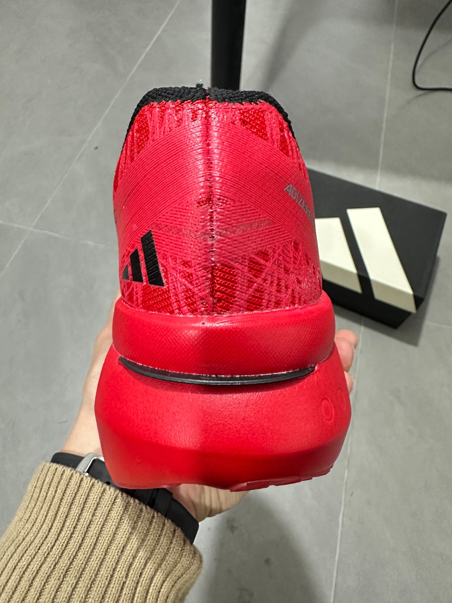 Adidas Adizero Prime X3 Strung Shoes Red | Black