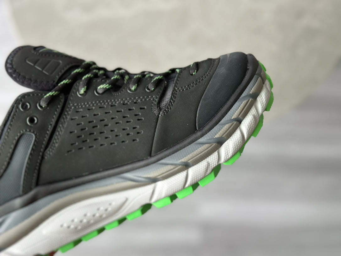 Hoka Tor Ultra Moss Grey | Fluorescent Green