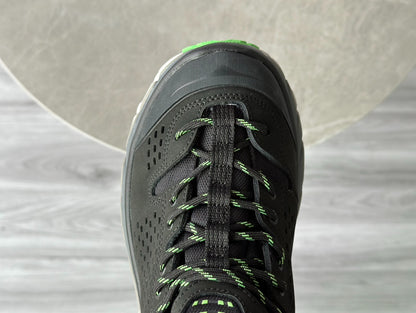 Hoka Tor Ultra Moss Grey | Fluorescent Green