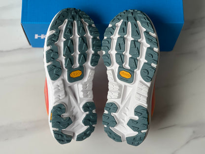HOKA Mafate X Women Orange red | Light gray-green