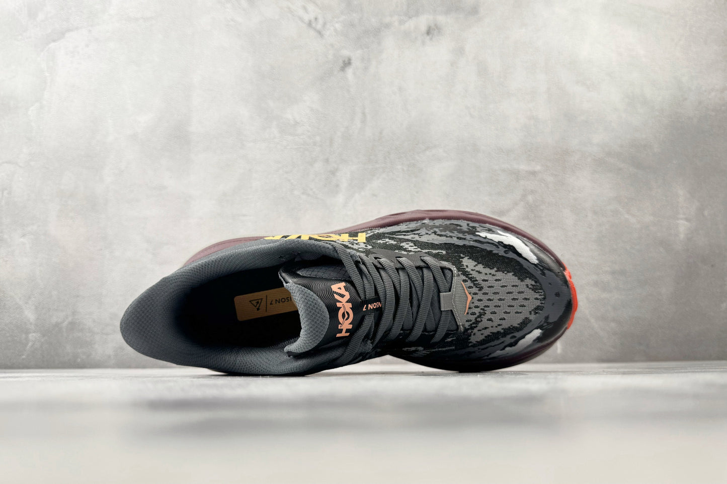 HOKA Stinson 7 Men's Trail Shoes - Castlerock/Cabernet