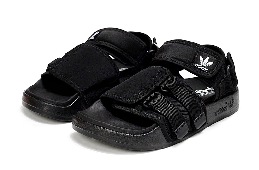 Adidas Originals Adilette 4-Strap Sandals Triple Black GZ8825