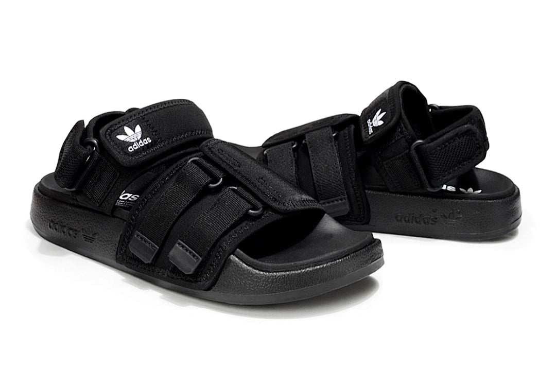Adidas Originals Adilette 4-Strap Sandals Triple Black GZ8825