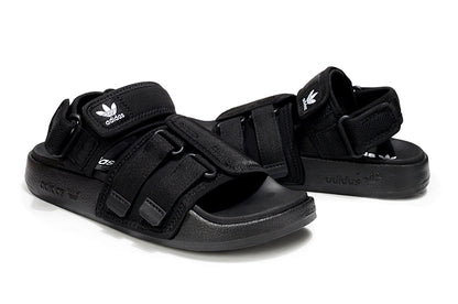 Adidas Originals Adilette 4-Strap Sandals Triple Black GZ8825