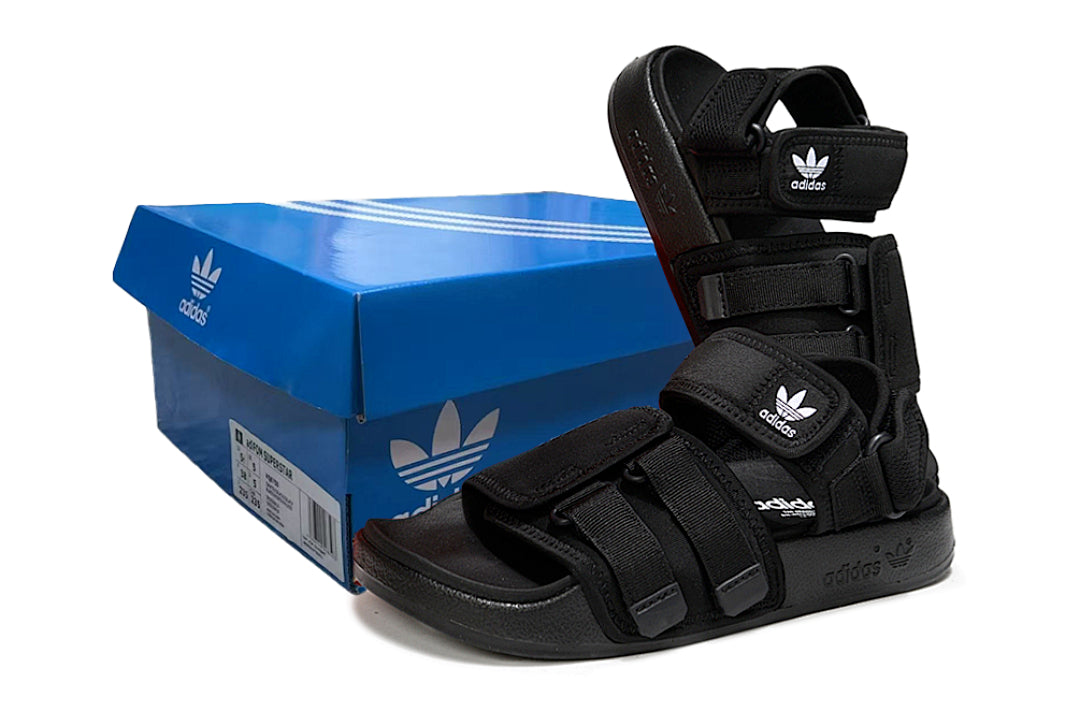 Adidas Originals Adilette 4-Strap Sandals Triple Black GZ8825
