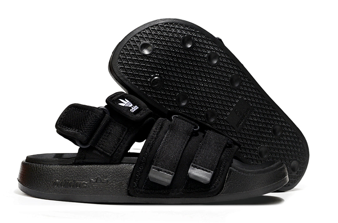 Adidas Originals Adilette 4-Strap Sandals Triple Black GZ8825