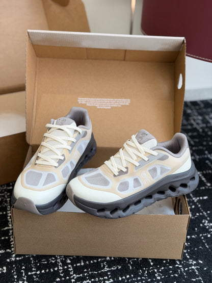 Cloudtilt Remix Sand Ash Cloud Cushion Running Sneakers Retro Earth Tone Commuter Shoes