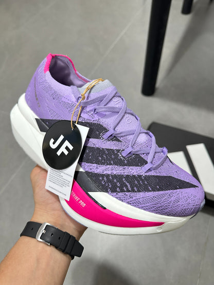 Adidas ADIZERO ADIOS PRO 4 (Purple / Black / Pink colorway)