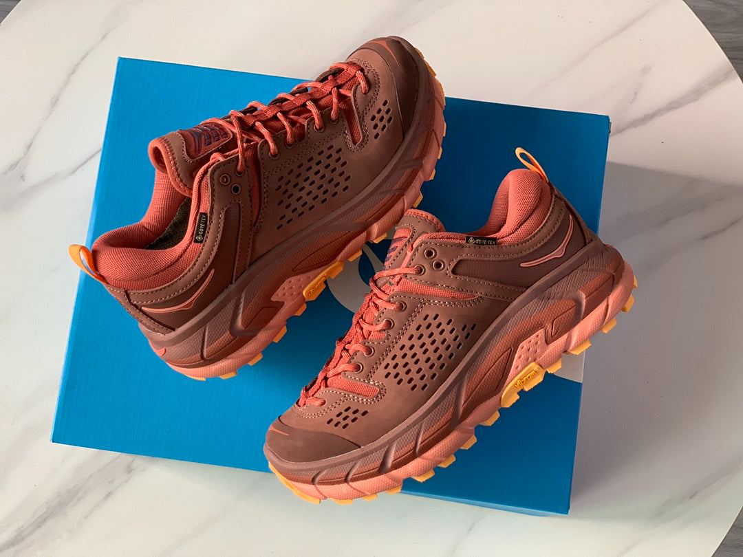 Hoka Ultra Low Gore-Tex Orange Pink | Sand Brown