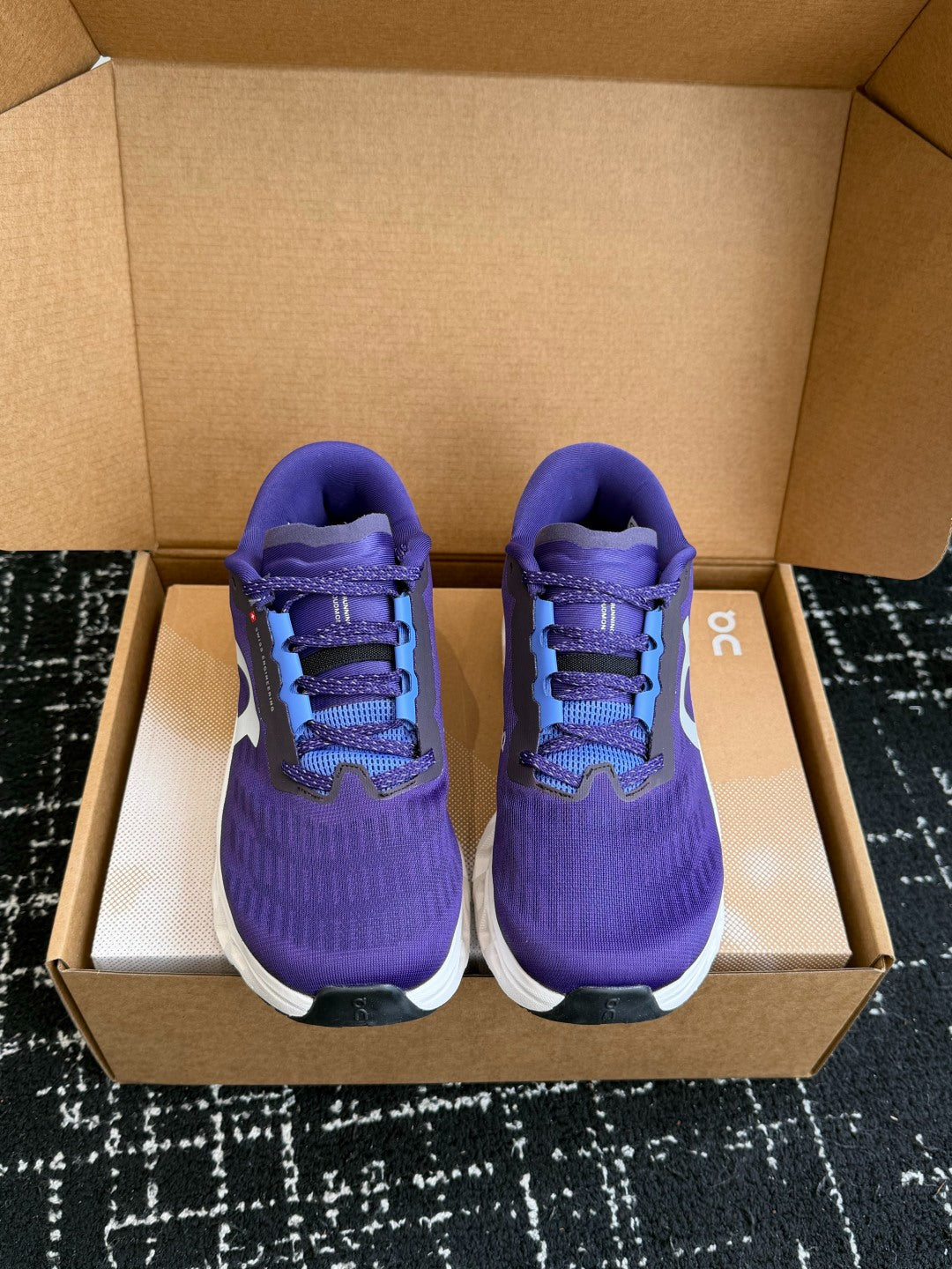 On Cloudmonster 3 Purple White Cushioned Running Sneakers