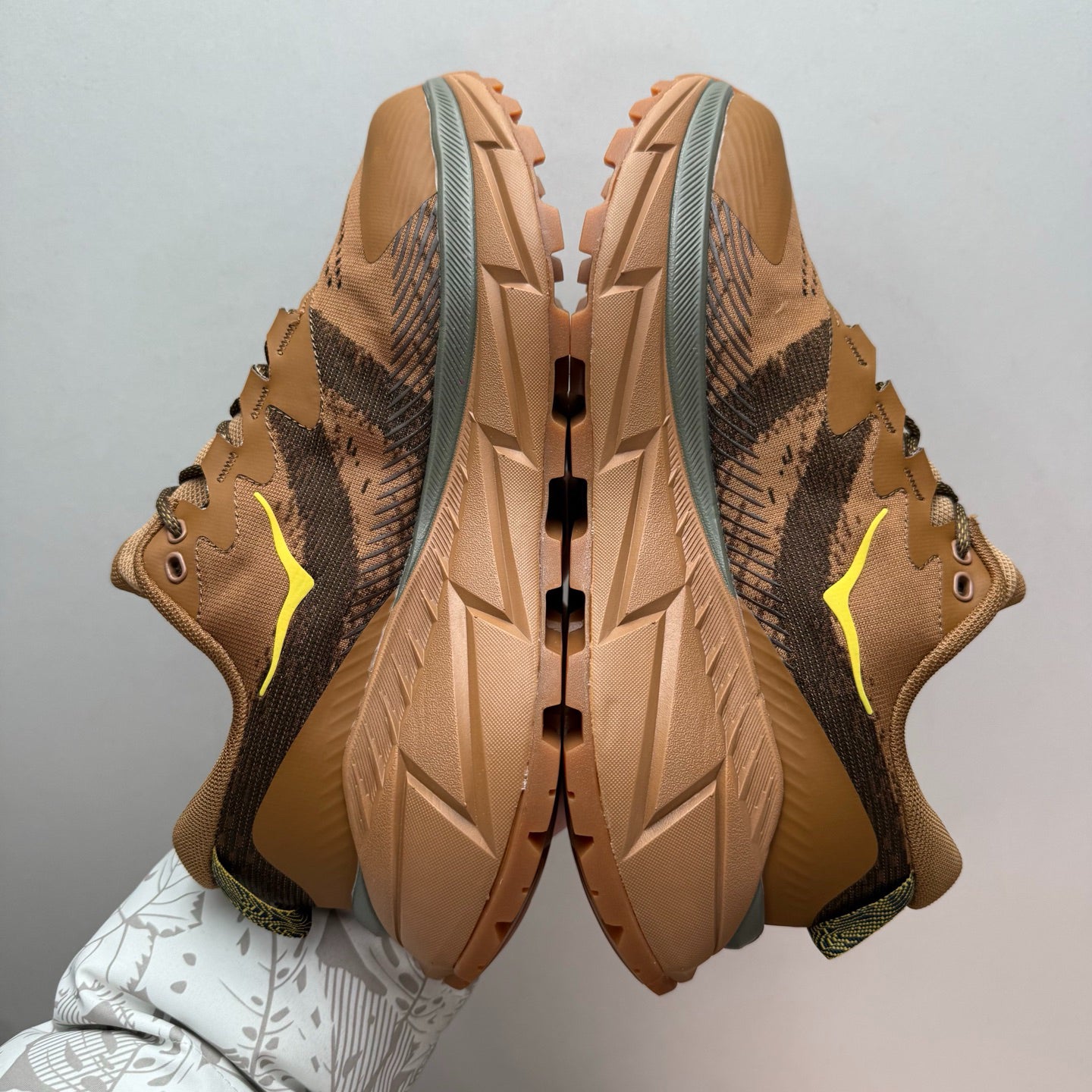 HOKA Skyline-Float X Wheat/Olive Sneakers
