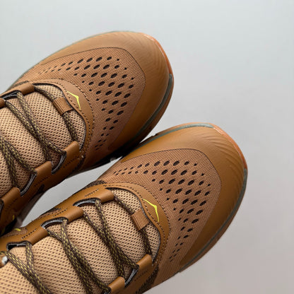 HOKA Skyline-Float X Wheat/Olive Sneakers