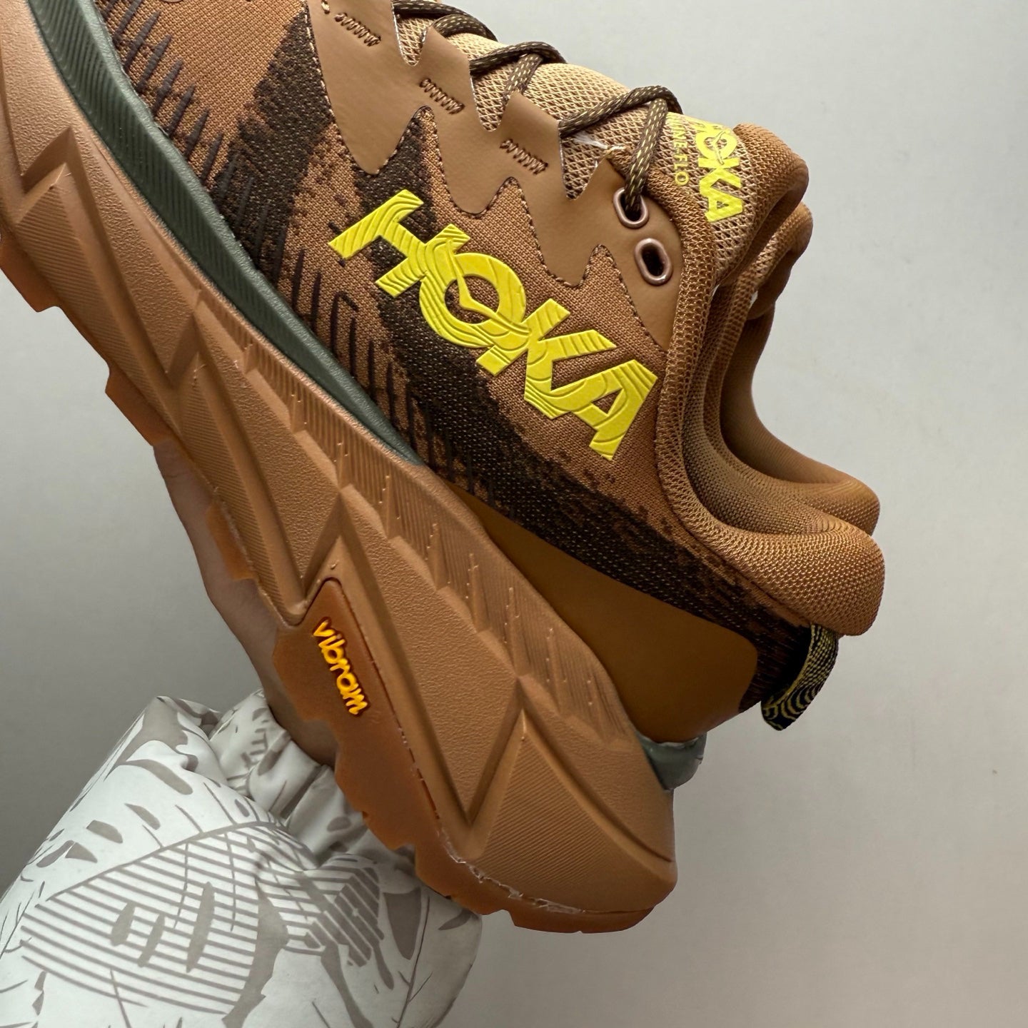 HOKA Skyline-Float X Wheat/Olive Sneakers