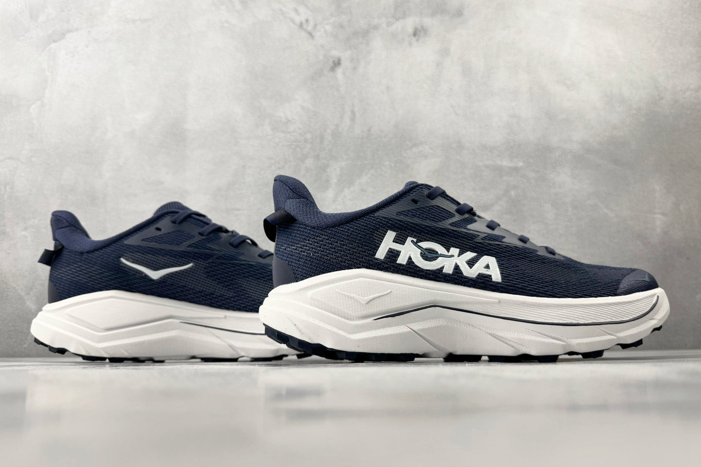 HOKA ONE ONE Challenger 8 "Navy Blue / White" All-Terrain Running Shoes