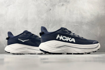 HOKA ONE ONE Challenger 8 "Navy Blue / White" All-Terrain Running Shoes