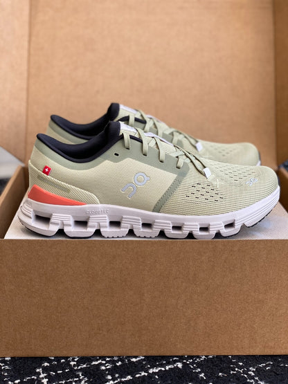 On Cloud X Haze Green Mesh Cross Training Jogging Sneakers