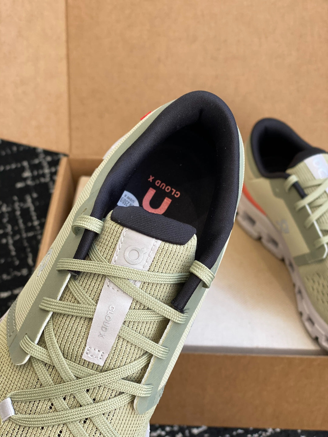 On Cloud X Haze Green Mesh Cross Training Jogging Sneakers
