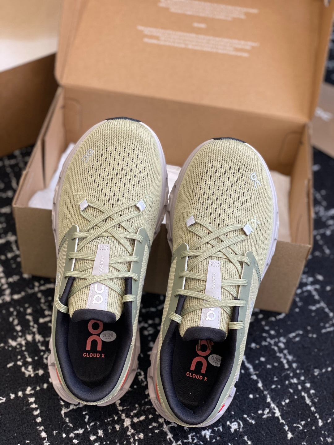On Cloud X Haze Green Mesh Cross Training Jogging Sneakers
