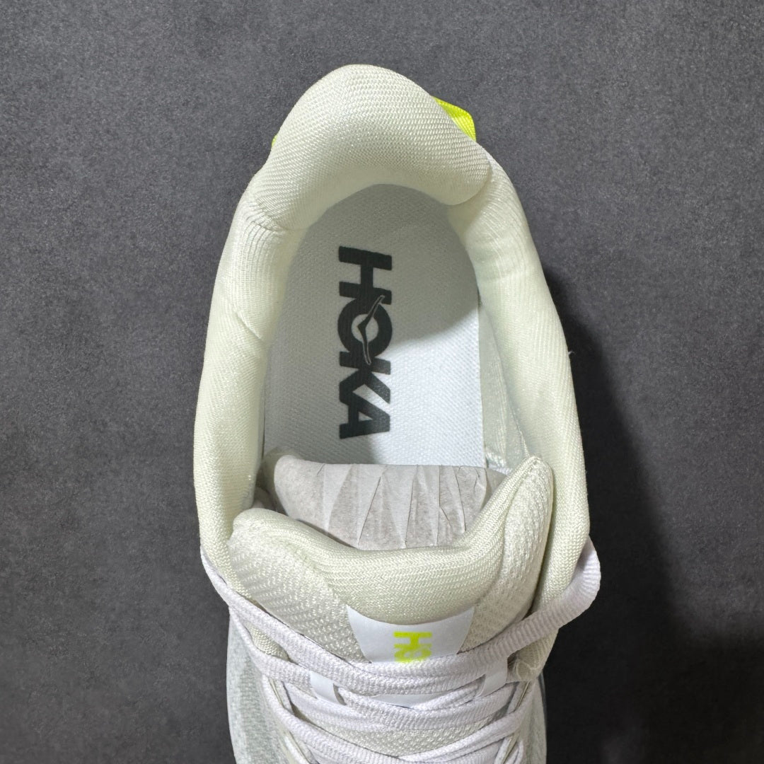 HOKA Challenger 8 - White / Neon Citrus