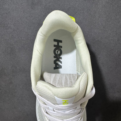 HOKA Challenger 8 - White / Neon Citrus