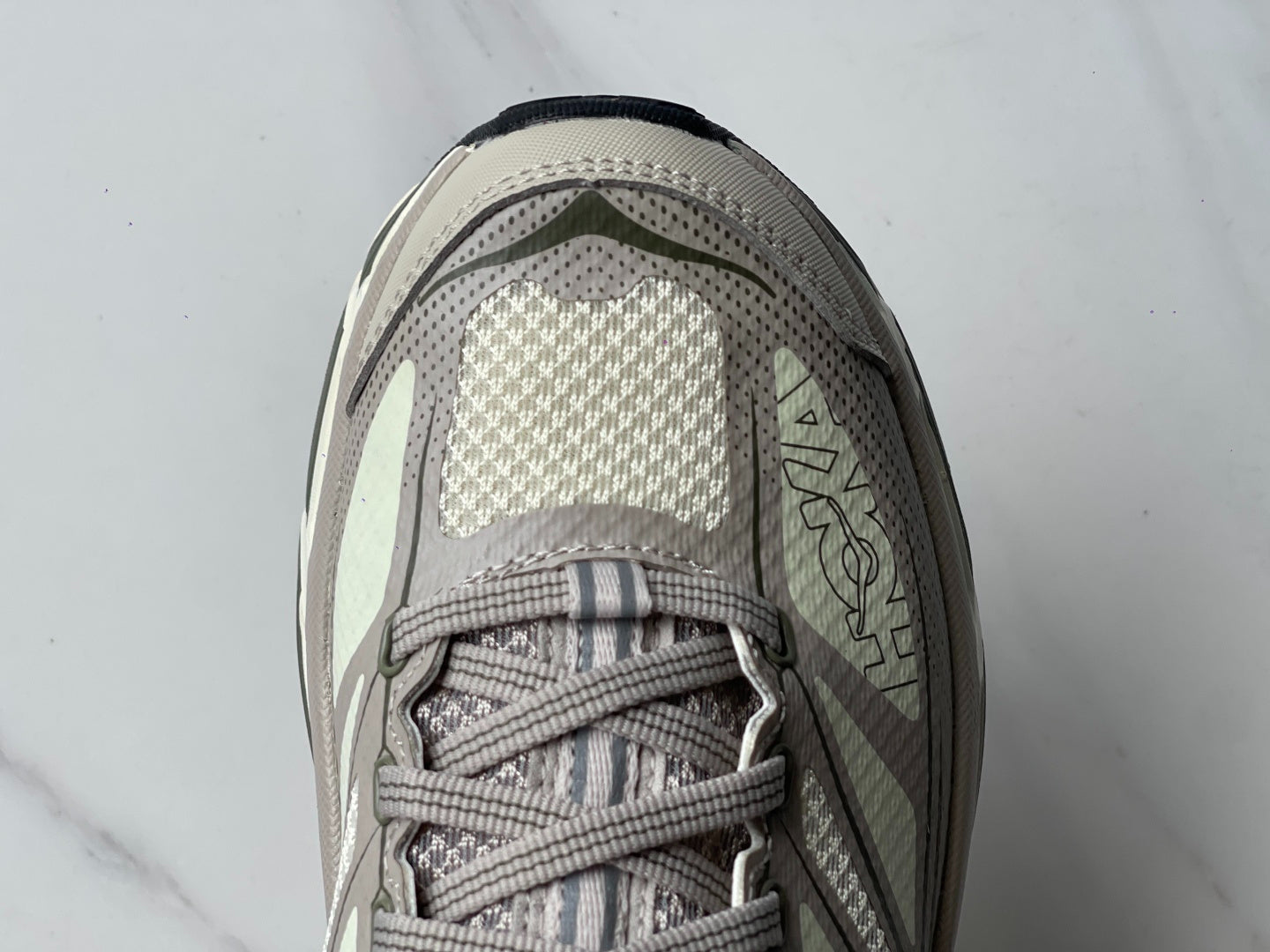 HOKA Mafate Speed 2 Oatmeal Gray | Mint Green