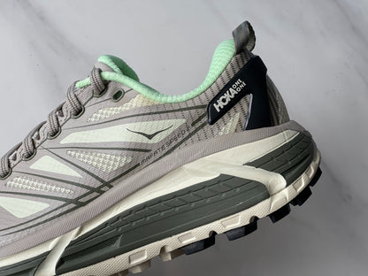 HOKA Mafate Speed 2 Oatmeal Gray | Mint Green