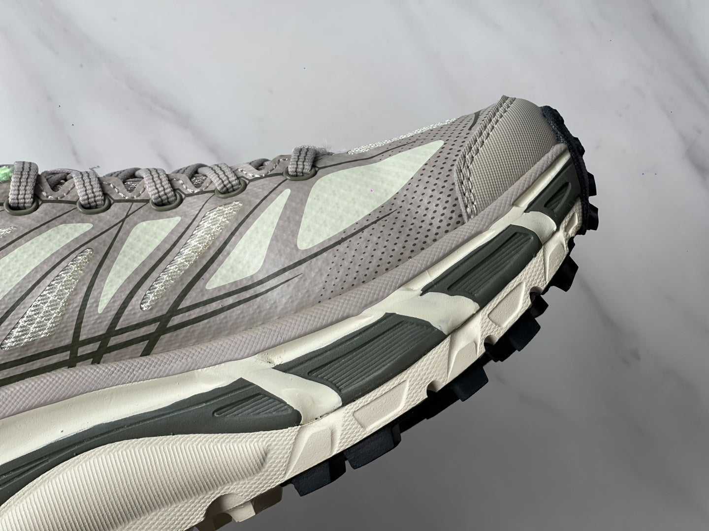HOKA Mafate Speed 2 Oatmeal Gray | Mint Green