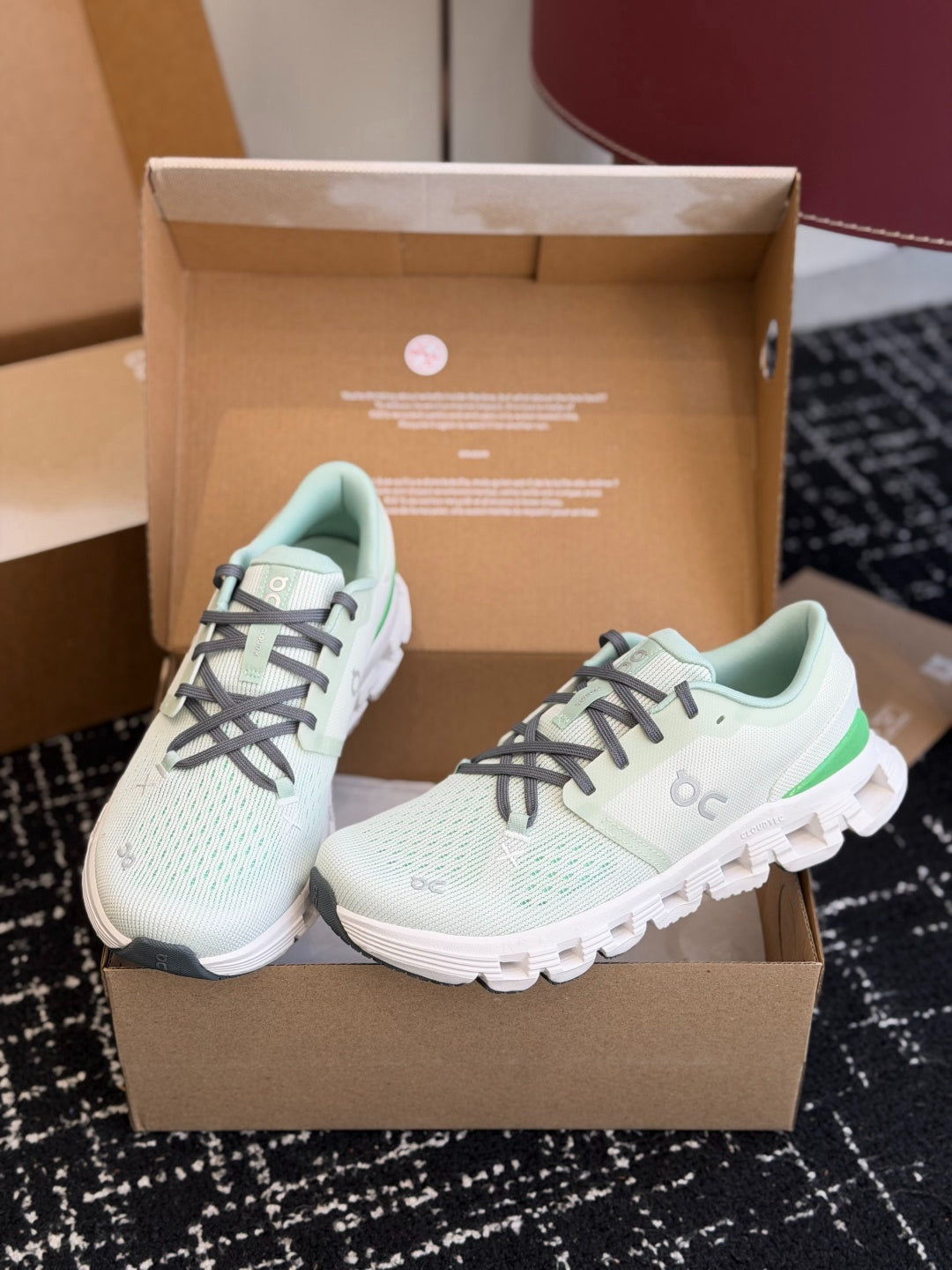 Cloud X 4 Matching Couple Sneakers Pastel Mint Cushioned Sport Running Shoes