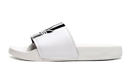 Adidas Originals Adilette White/Black Trefoil Slide Sandals GX6971