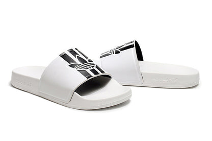 Adidas Originals Adilette White/Black Trefoil Slide Sandals GX6971