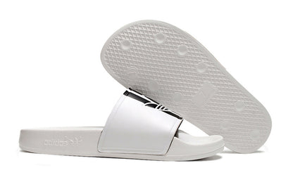 Adidas Originals Adilette White/Black Trefoil Slide Sandals GX6971
