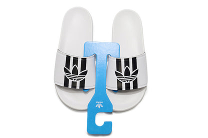 Adidas Originals Adilette White/Black Trefoil Slide Sandals GX6971