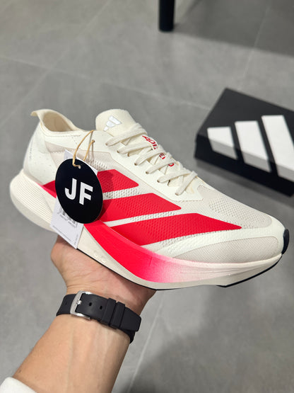 Adidas Adizero Evo SL (Off-White / Red colorway)